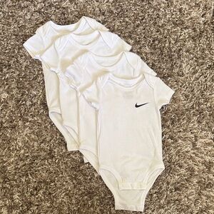 Nike White Baby Bodysuit Set